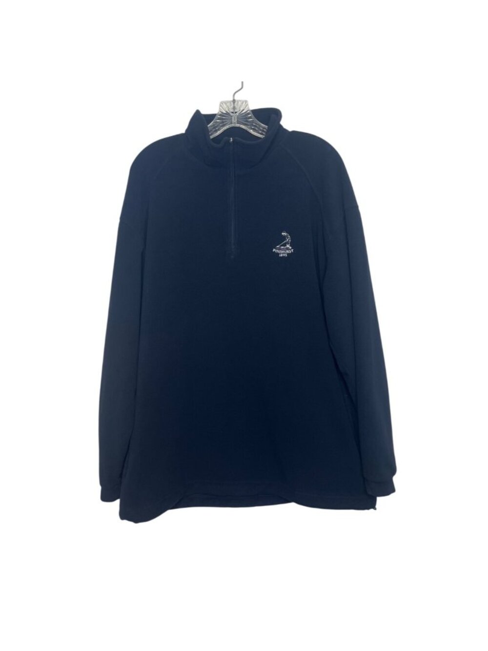North End Pinehurst 1895 Quarter Zip Pullover Fleece Jacket Golf Large Blue